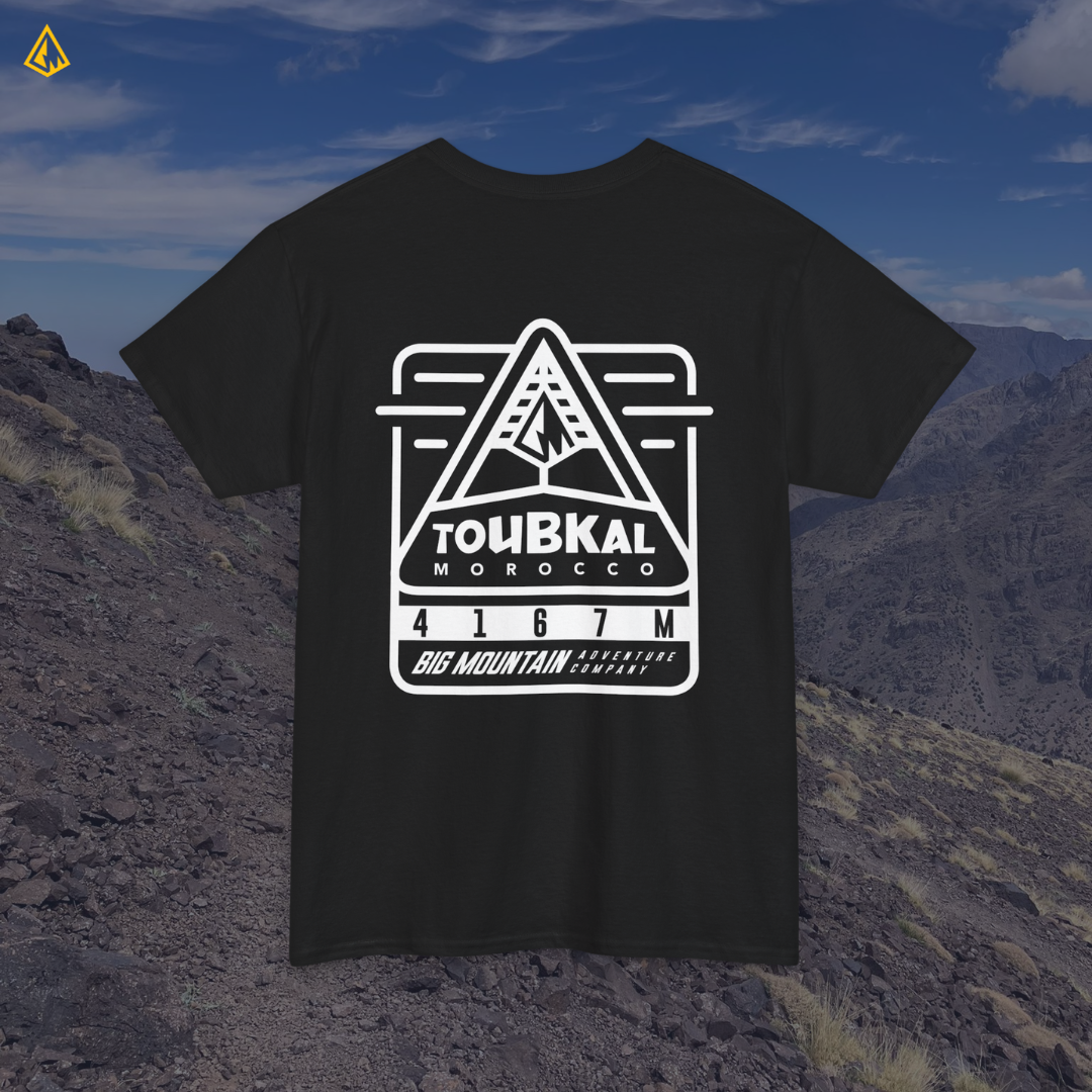 Toubkal Unisex Tee (White Print)