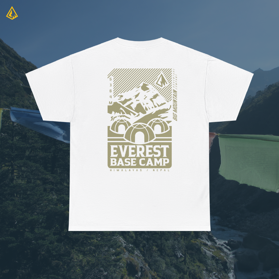 Everest Base Camp Unisex Tee (Green Print)