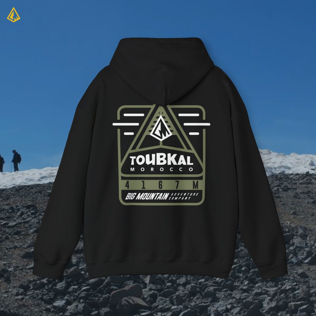 Toubkal Unisex Hoodie (Green Print)