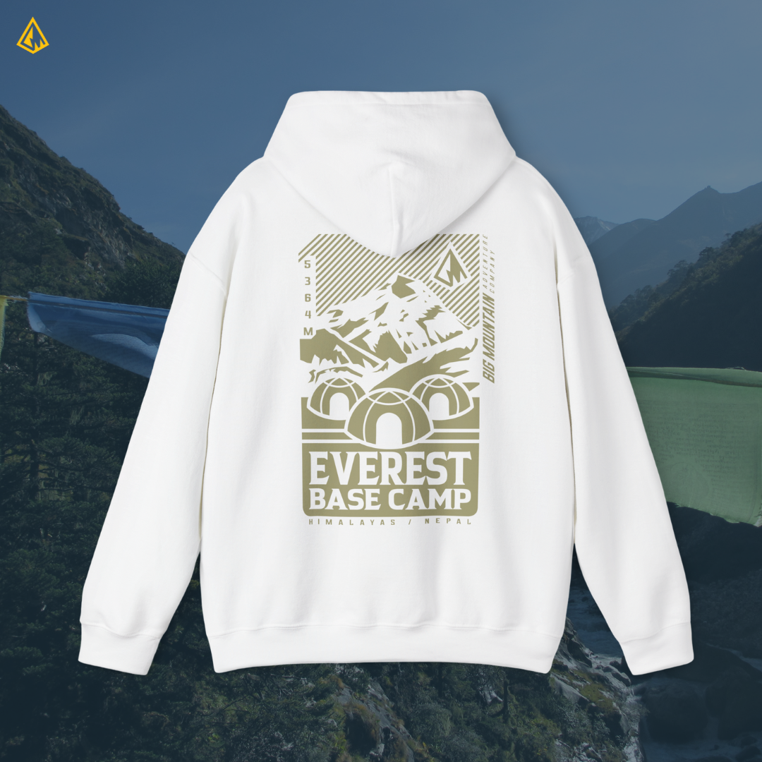 Everest Base Camp Unisex Hoodie (Green Print)