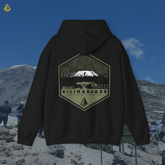 Kilimanjaro Unisex Hoodie (Green Print)