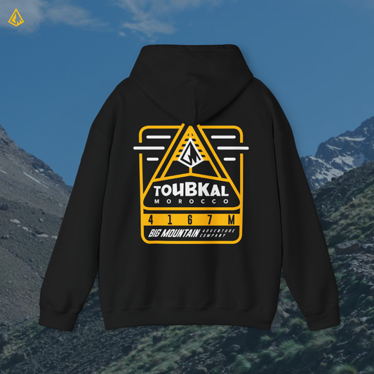 Toubkal Unisex Hoodie (Yellow Print)