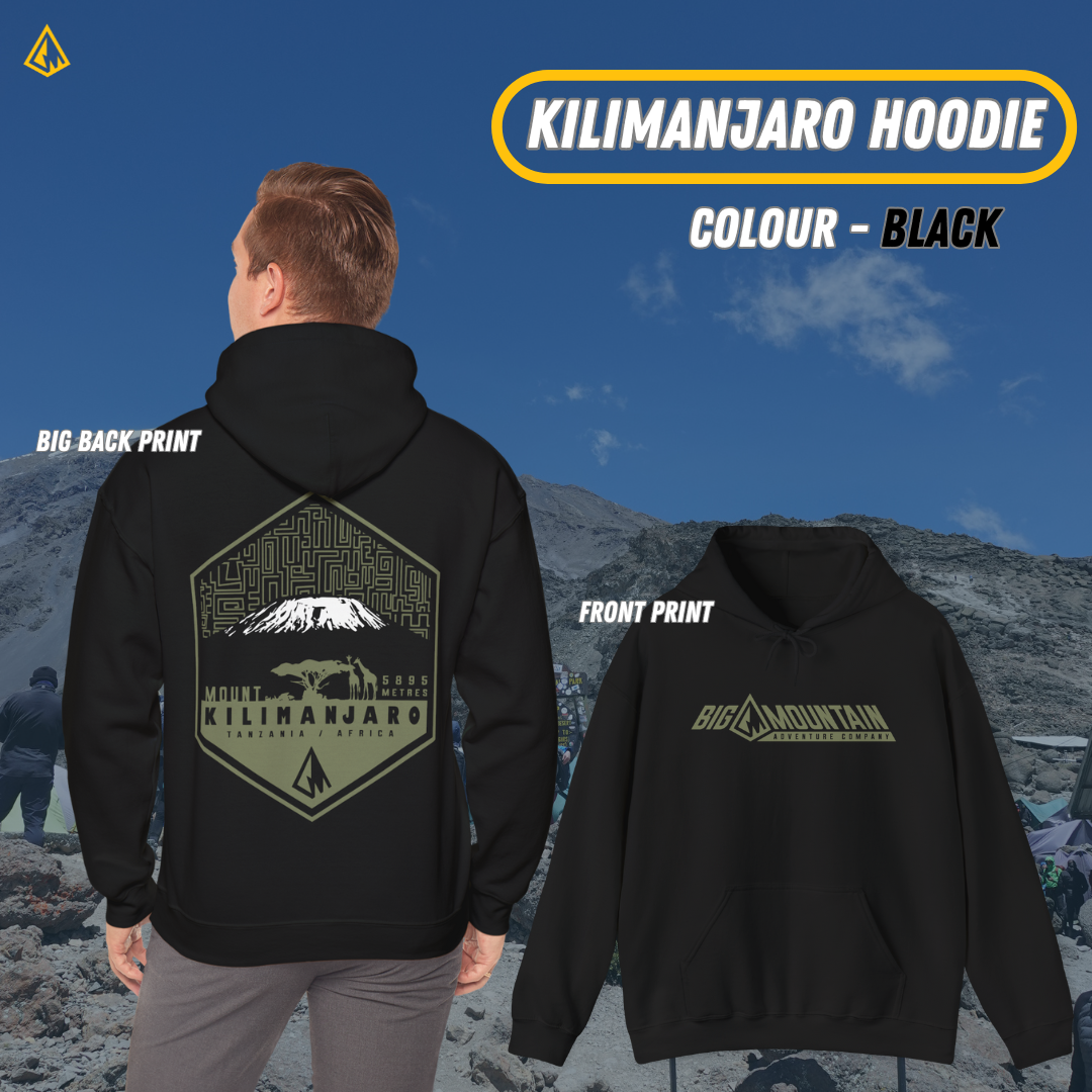 Kilimanjaro Unisex Hoodie (Green Print)