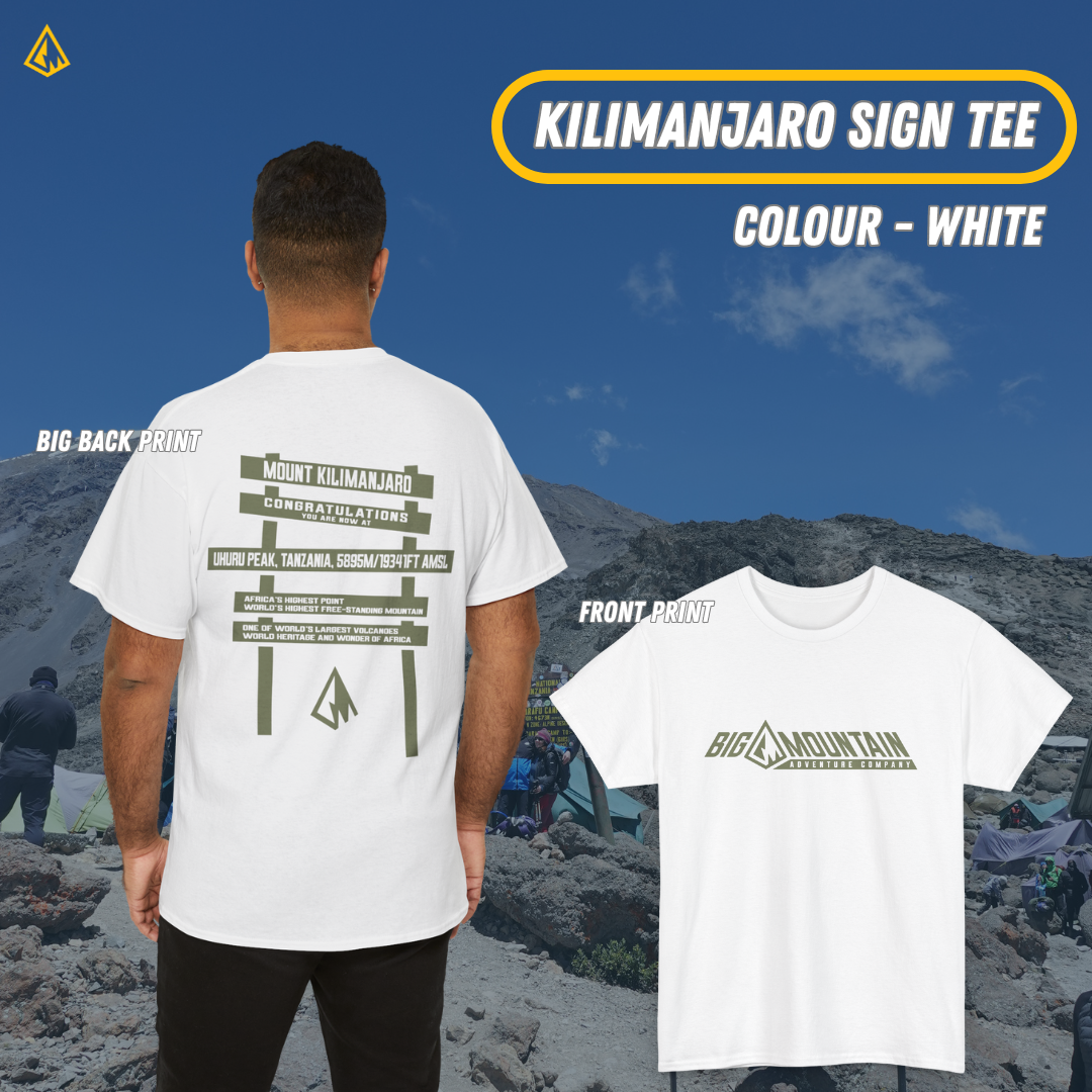 Kilimanjaro Uhuru Sign Unisex Tee (Green Print)