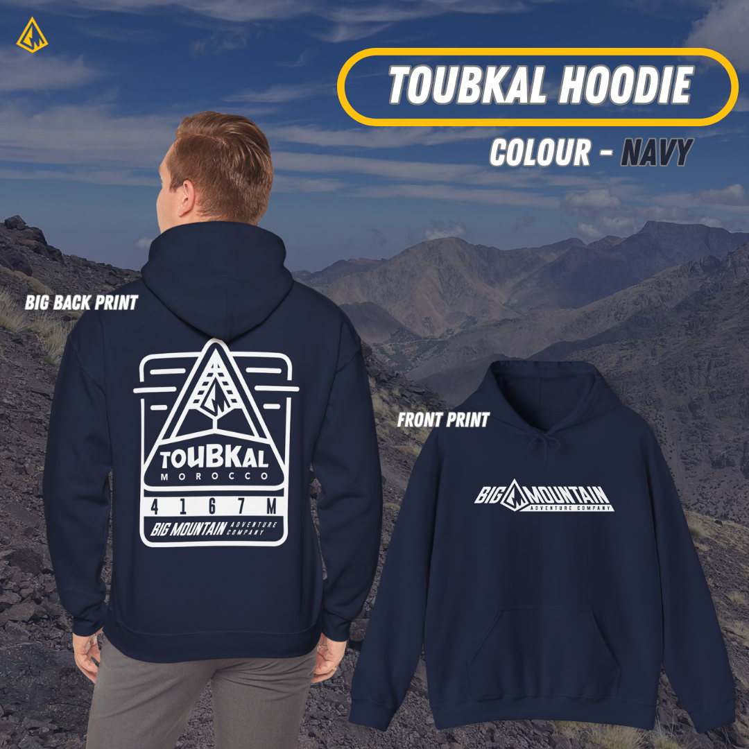 Toubkal Unisex Hoodie (White Print)