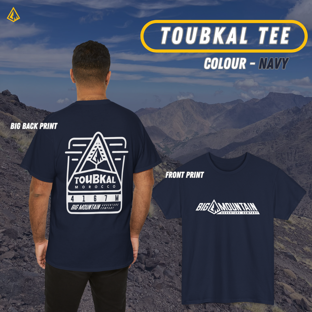 Toubkal Unisex Tee (White Print)