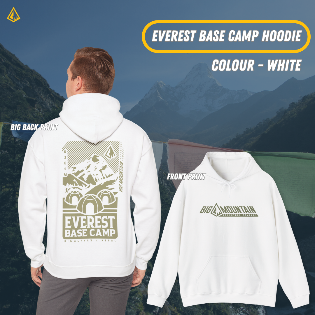 Everest Base Camp Unisex Hoodie (Green Print)