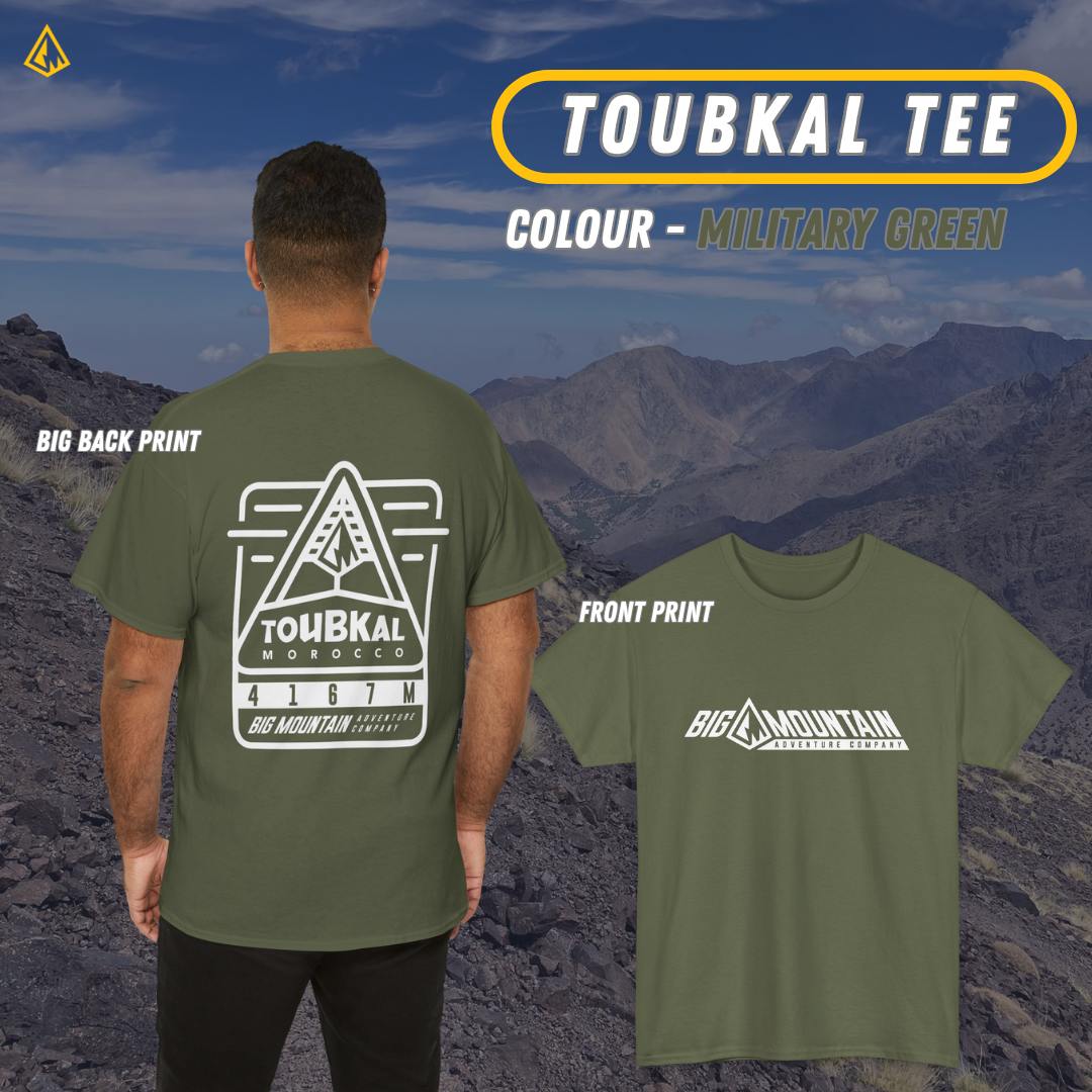 Toubkal Unisex Tee (White Print)