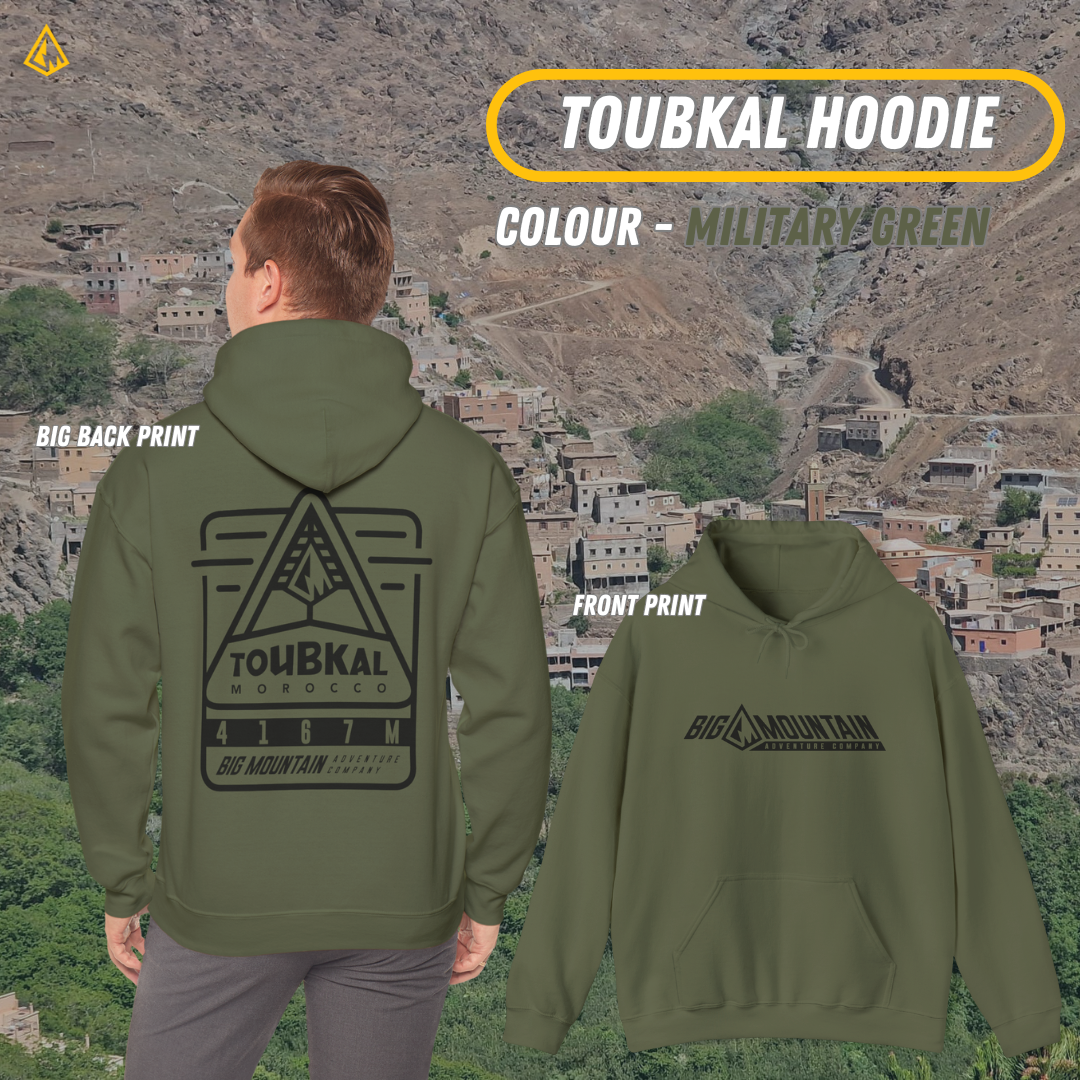 Toubkal Unisex Hoodie (Black Print)