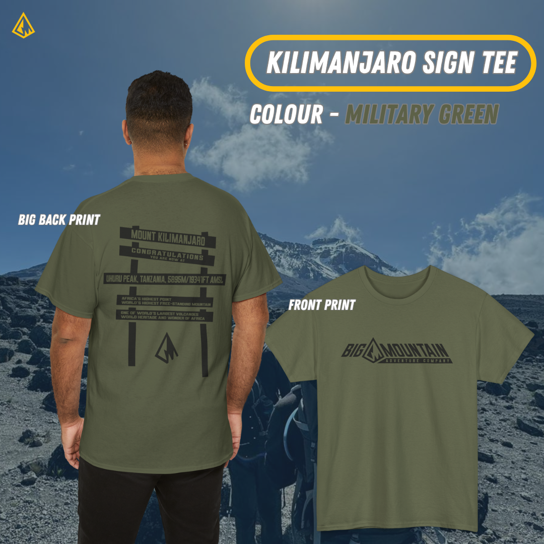 Kilimanjaro Uhuru Sign Unisex Tee (Black Print)