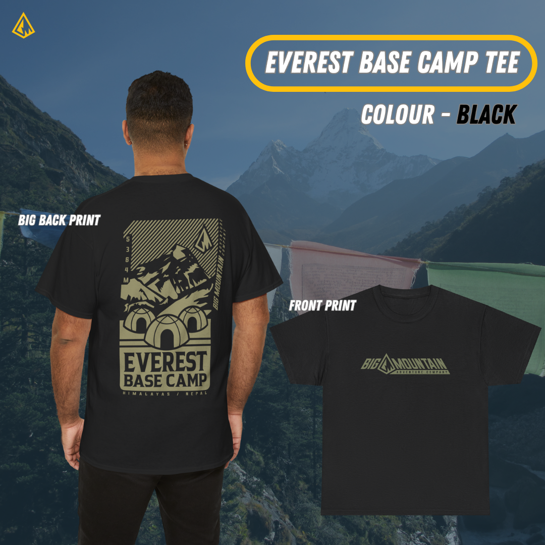 Everest Base Camp Unisex Tee (Green Print)