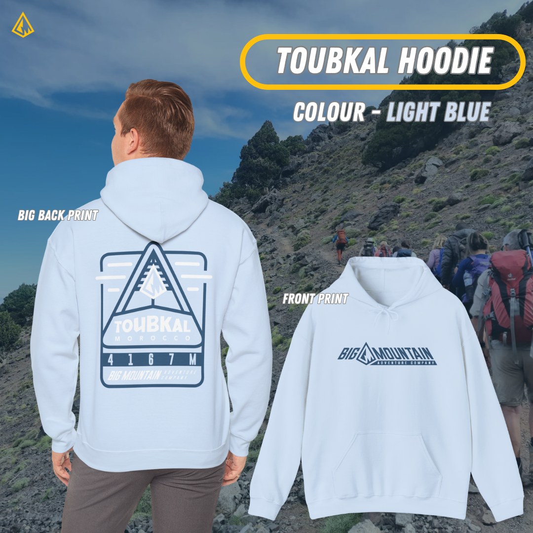 Toubkal Unisex Hoodie (Blue Print)