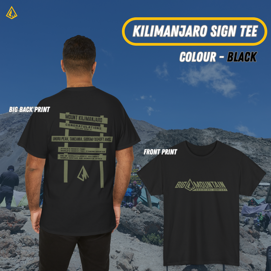 Kilimanjaro Uhuru Sign Unisex Tee (Green Print)