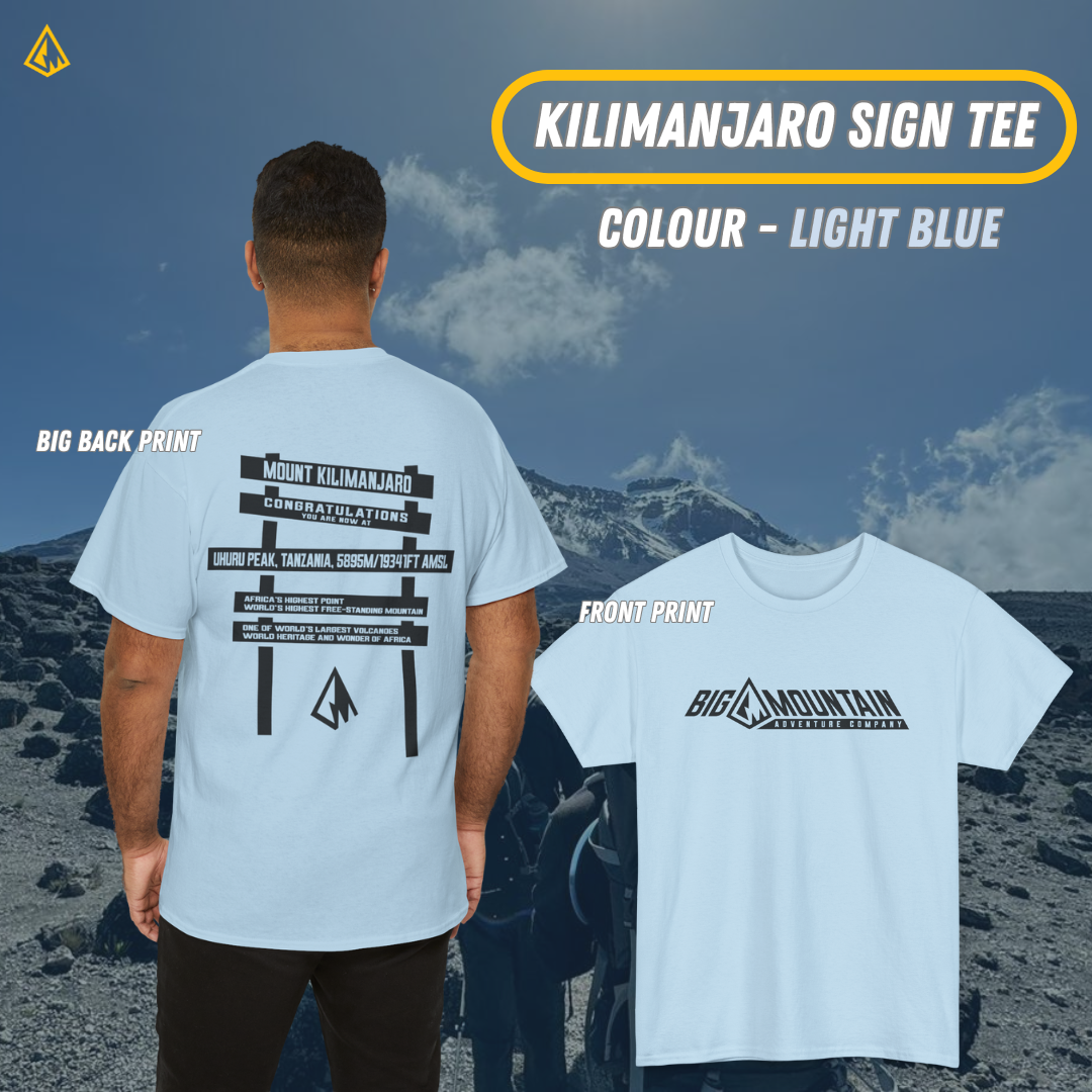 Kilimanjaro Uhuru Sign Unisex Tee (Black Print)