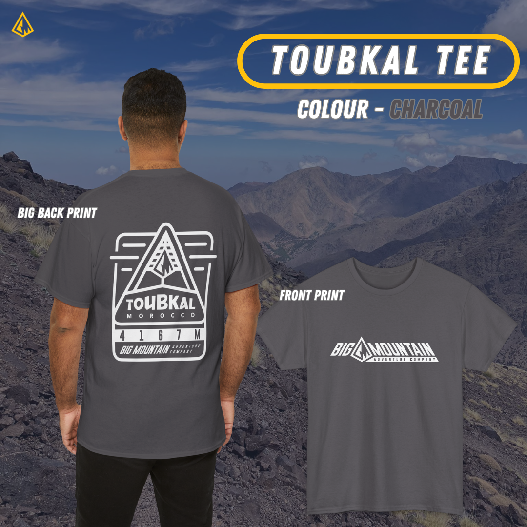 Toubkal Unisex Tee (White Print)