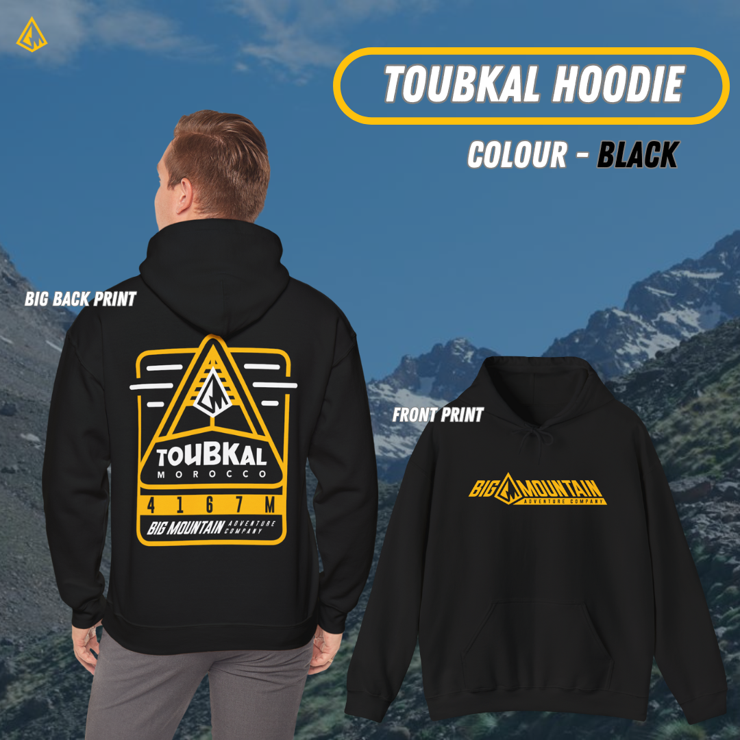 Toubkal Unisex Hoodie (Yellow Print)