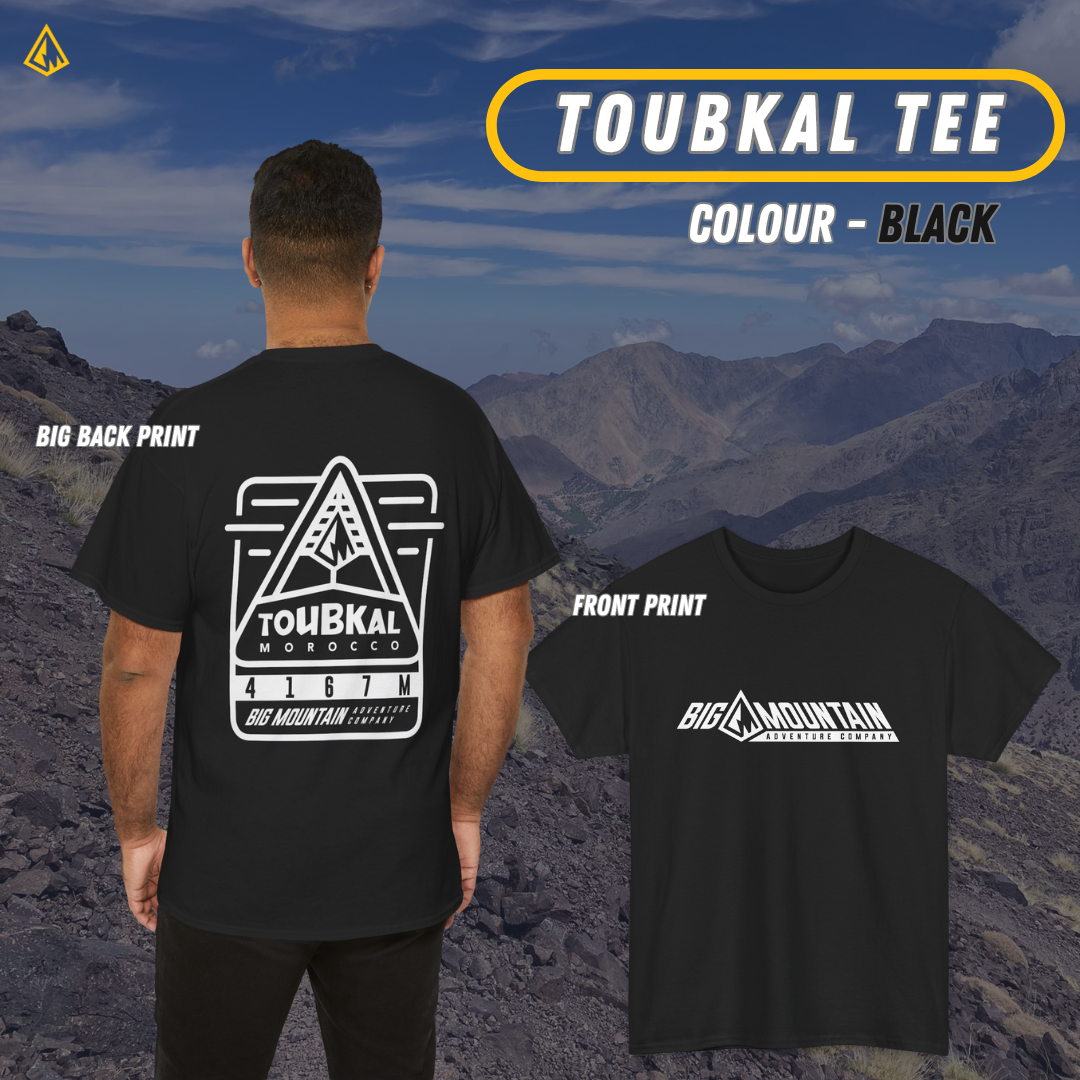 Toubkal Unisex Tee (White Print)