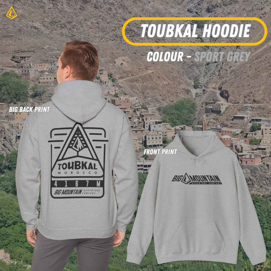 Toubkal Unisex Hoodie (Black Print)