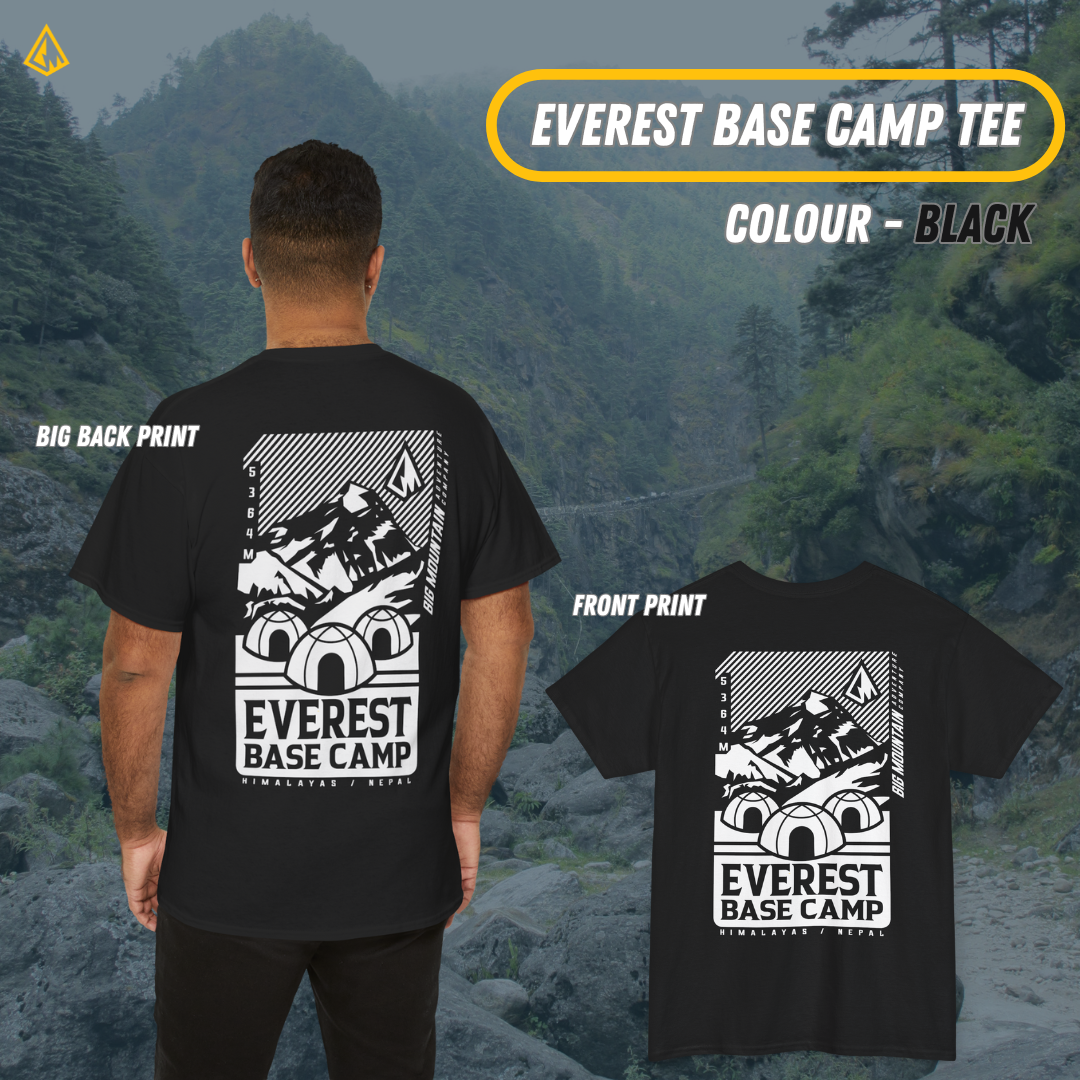 Everest Base Camp Unisex Tee (White Print)